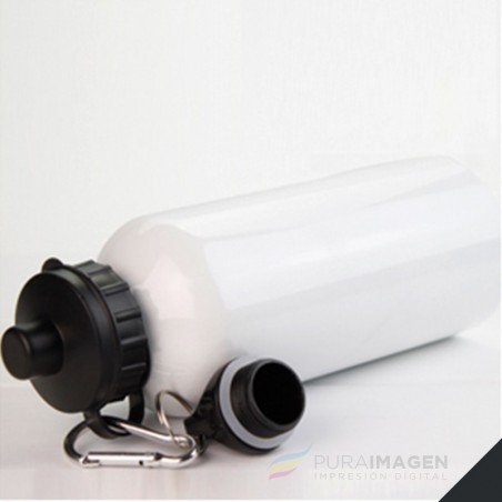 Botella deportiva de aluminio blanca - Hoppy