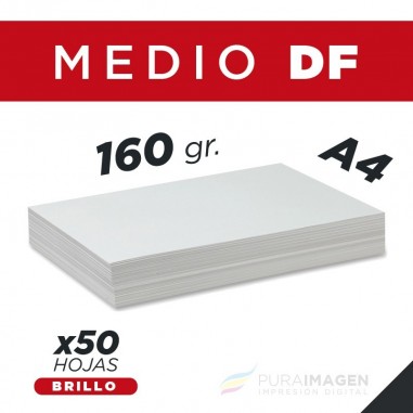 Papel Foto - 160 gr. Brillo DF A4 (x50)