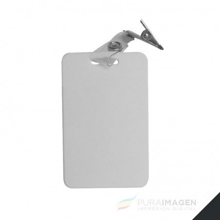 Credencial plástica con clip sublimable