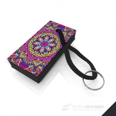 Llavero de goma RECTANGULAR