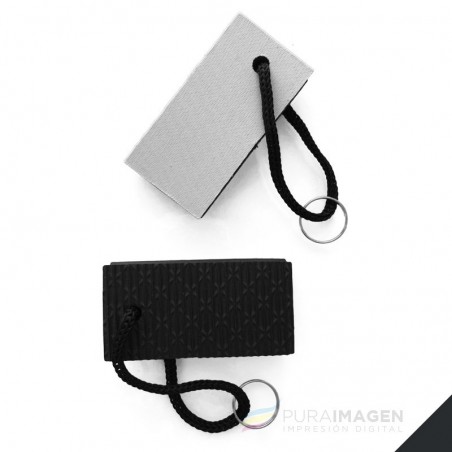 Llavero de goma RECTANGULAR