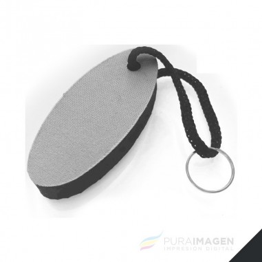 Llavero de goma OVALADO