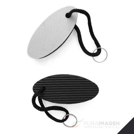 Llavero de goma OVALADO