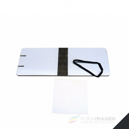 Anotador flexible de madera matte + 100 hojas blancas