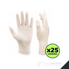 Guante de latex. Pack de 25.