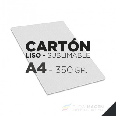 Plancha cartón lisa - A4