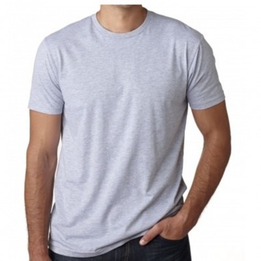 Remera Adulto Unisex gris melange