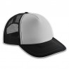 Gorra Trucker Adulto Negra - Frente Blanco