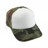 Gorra Trucker Adulto Camuflada - Frente Blanco