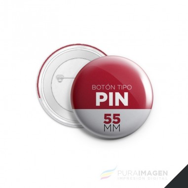 Prendedor 55 mm (Pack 50 unid.) - Tipo Botón/Pin