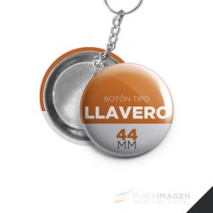 Llavero 44 mm (Pack 50 unid.) - Tipo Botón/Pin