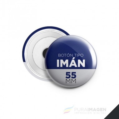 Imán 55 mm (Pack 50 unid.) - Tipo Botón/Pin