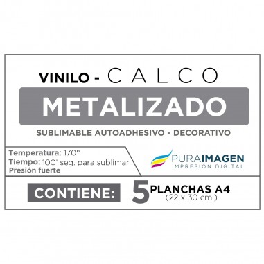 Calco Metalizado - Vinilo autoadhesivo