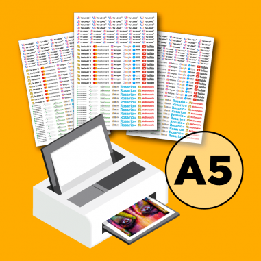 Impresión de hojas Transfer Láser...