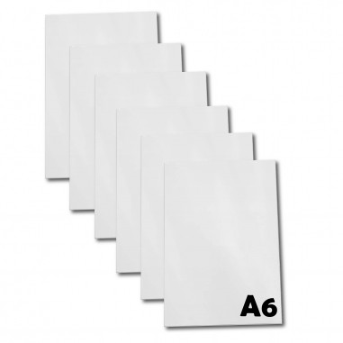 Chapa Blanca de metal A6 (10x15cm) /...