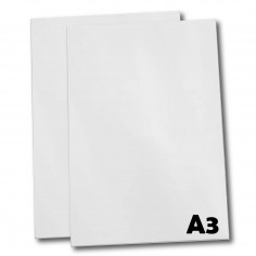 Chapa Blanca de metal A3...