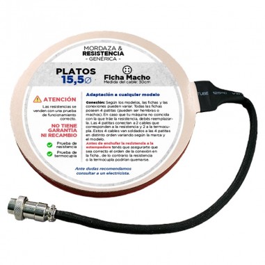 Resistencia para Platos Grandes 15,5...