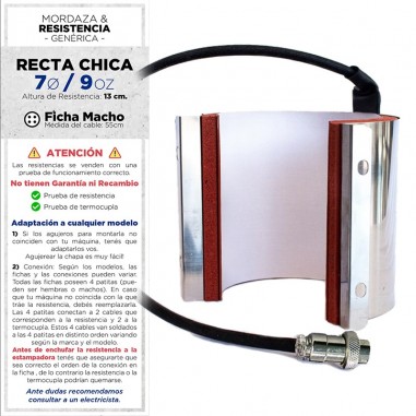 Resistencia para Taza Rectas Chicas...