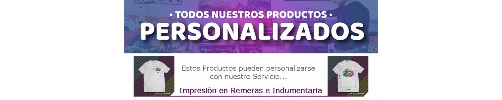 Personalizables. Remeras e Indumentaria