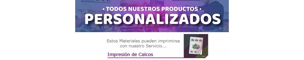 Personalizables. Calcos